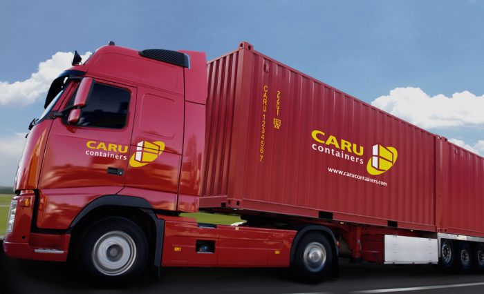 En Caru lastbilstrailer.