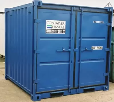 En förrådscontainer från Caru Containerhandel.