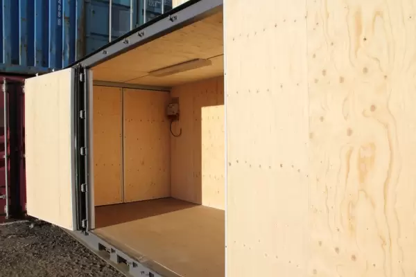 En isolerad container från Caru.
