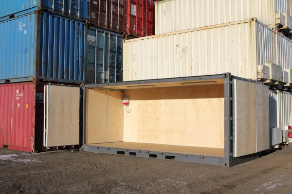En isolerad container från Caru.