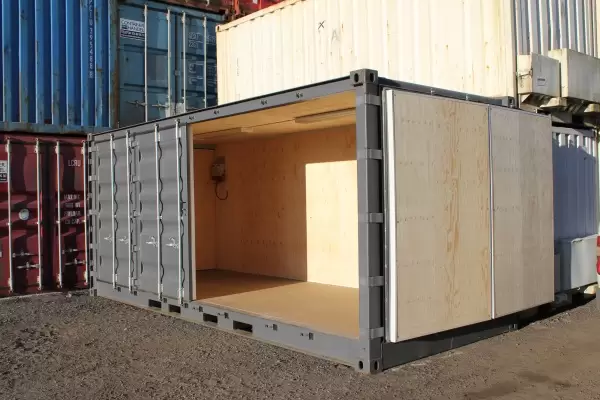 En isolerad container från Caru.