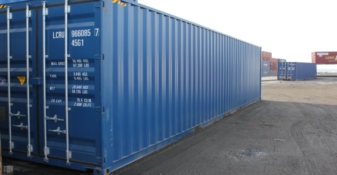 En volymcontainer från Caru Containerhandel.