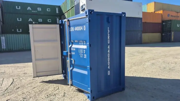 Smidig 4-fots container, en nyhet hos Caru containerhandel.